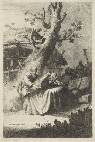 H. Hieronymus قراءة تحت شجرة بواسطة جان جيليس. فان فليت
