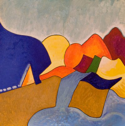 في حلمي ، تقدم Monemvasia نفسها على هذا النحو ، 2006 (زيت على خشب) بواسطة جان جرونبيرج