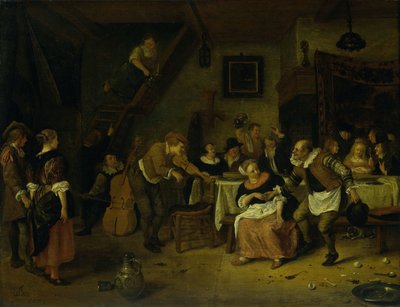 عرس الفلاحين بواسطة Jan Havicksz. Steen