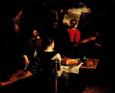 الوجبة أو عازف الكمان الصغير ، حوالي 1650-60 (لوحة) بواسطة Jan Havicksz. Steen
