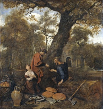 Erysichthon يبيع ابنته ميسترا ، 1660 بواسطة جان هافكسزون ستين