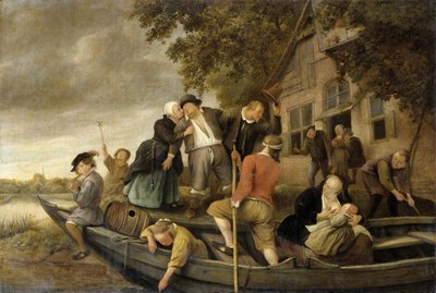 The Merry Homecoming ، 1679 بواسطة جان هافكسزون ستين