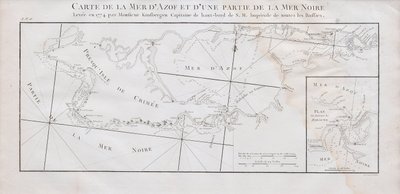 خريطة لشبه جزيرة القرم وبحر آزوف ، 1774 بواسطة جان هندريك فان كينسبرجين