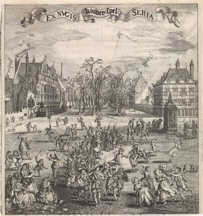 ألعاب أطفال في لاهاي لعبة أطفال (العنوان على الكائن) بواسطة Adriaen Pietersz van de Venne