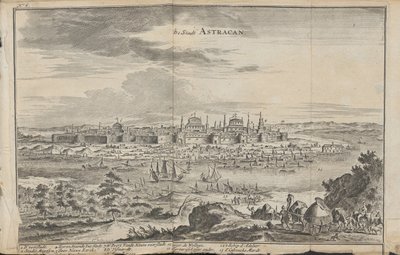 استراخان من: ثلاث رحلات مهمة ، 1675 بواسطة جان جانز. سترويز