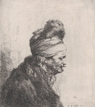 تمثال نصفي لرجل عجوز يرتدي قبعة من الفرو ، كاليفورنيا. 1631. بواسطة جان ليفينز