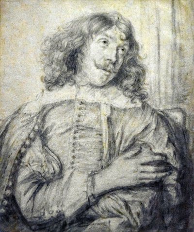 جان ليفينز (1607-1674) صورة لأدريان بروير (حوالي 1640 بالطباشير على ورق) مودينارد 13-12-2018 بواسطة جان ليفينز