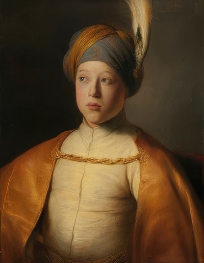 صبي في الرأس وعمامة (صورة الأمير روبرت بالاتينات). حوالي 1631 بواسطة جان ليفينز