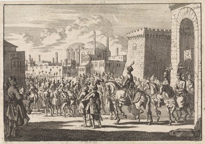 دخول السلطان مصطفى الثاني إلى القسطنطينية عام 1695 بواسطة جان لويكن