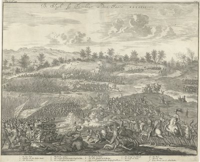 معركة تورنهاوت 1597 De Slagh بواسطة Turnhout في den Jaere MDXCVII (العنوان على الكائن) بواسطة جان لويكن