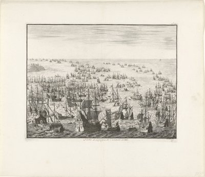 غرق أرمادا الإسبانية عام 1588 ، ج. 1680 بواسطة جان لويكن