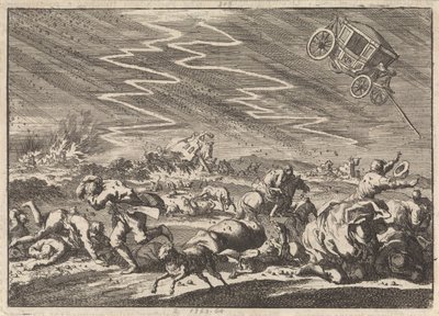 عاصفة رعدية شديدة في Donsenhausen في تورينغن ، 1674 بواسطة جان لويكن