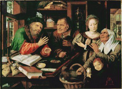 محصل الضرائب (لوحة على خشب البلوط) بواسطة جان ماسيس