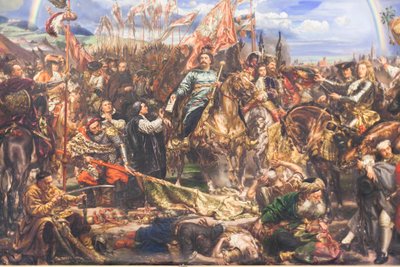 أرسل سوبيسكي رسالة النصر إلى البابا بعد معركة فيينا بواسطة Jan Matejko