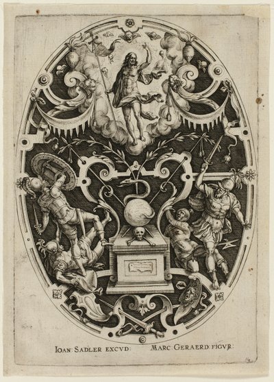 القيامة، من آلام المسيح بواسطة يان سادلر الأول