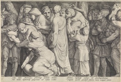 إفريز مع عقاب نيوب (اللوحة 7) بواسطة Polidoro da Caravaggio