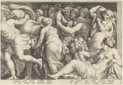 إفريز مع عقاب نيوب (اللوحة 8) بواسطة Polidoro da Caravaggio
