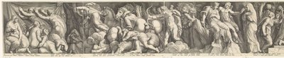 إفريز مع عقاب نيوب بواسطة Polidoro da Caravaggio