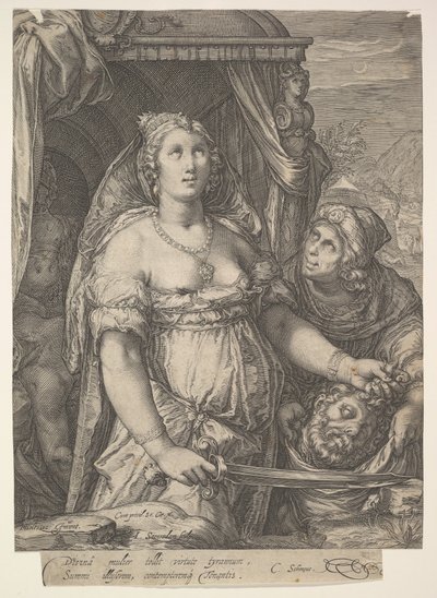 جوديث ورئيس Holofernes ، 15751607. بواسطة جان ساينريدام
