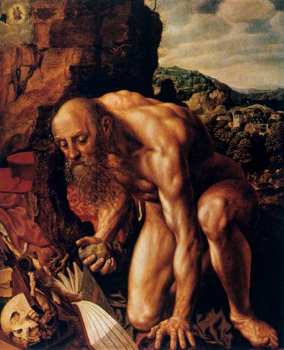 سانت جيروم ، 1543. بواسطة جان ساندرز فان هيمسن
