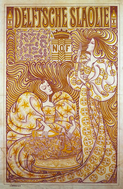 Delftsche Slaolie, Advertising poster for salad dressing بواسطة جان تروب