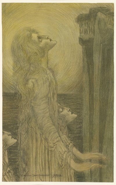 رسم تخطيطي لـ Panis Angelicus بواسطة جان تروب