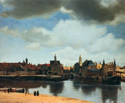 منظر لدلفت ، هولندا ، بعد الحريق ، c1658. بواسطة جان فيرمير فان دلفت