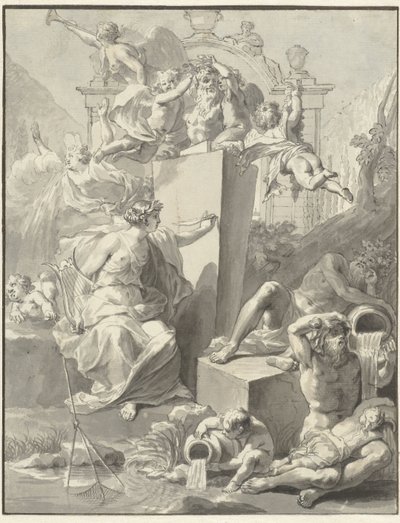 تصميم صفحة العنوان بواسطة W. van der Hoeven ، Westermeer ، 1721 بواسطة جان وانديلار