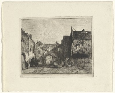 منظر لـ Binnenhof بواسطة Jan Weissenbruch