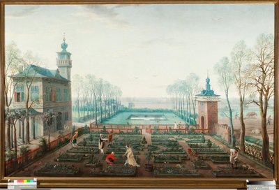 شهر أبريل ، يعمل في الحديقة (أبريل ، البستنة) رسم جان ويلدنز (1586-1653) بواسطة جان وايلدن