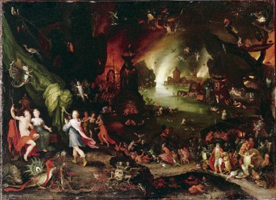 Orpheus in the Underworld Painting بواسطة Jan Brueghel Le Vieux يدعو Brueghel de Velours (Brueghel أو Brueghel بواسطة جان الأكبر بروغل