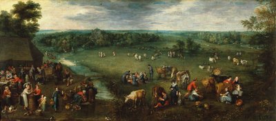 حياة الفلاحين، حوالي عام 1621 (زيت على قماش) بواسطة جان الأكبر بروغل