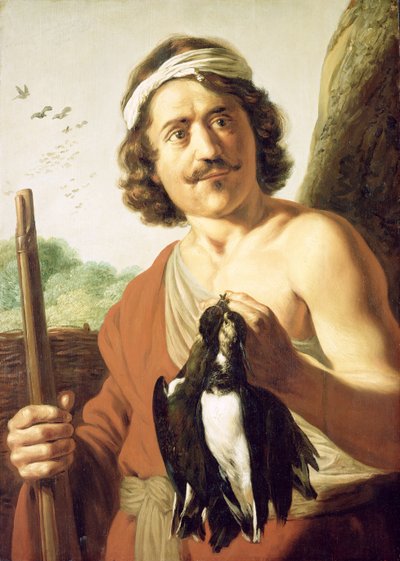 الهواء والشباب: صياد مع المسك والطيور المذبوحة ، 1623-25 بواسطة جان الأكبر ليفينز