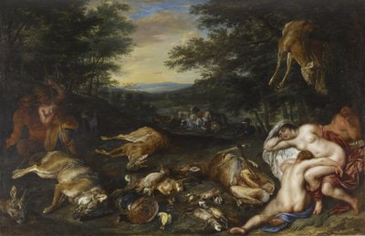 ديانا وحورياتها بعد هانتهم ، 1630-1639 بواسطة جان بروغيل الأصغر