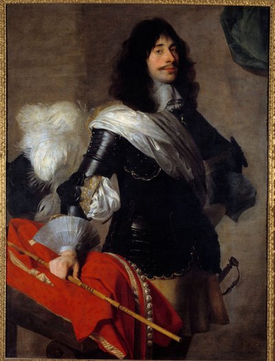 صورة لابن بيير كورنيل في الزي الرسمي كقائد لساقي الخيول (Chevau Legers ، حوالي 1667 لوحة لجين دي رين (1610-1678) من القرن السابع عشر فرساي ، متحف لامبينيت بواسطة جان فان رين