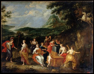"بالاس أثينا وموزس" ، 1630. بواسطة جان فان بالين