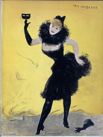 كرنفال ، غلاف "" Revue Illustrée "، بقلم جان فانبيرز ، sd. القرن ال 19 بواسطة جان فان بيرز