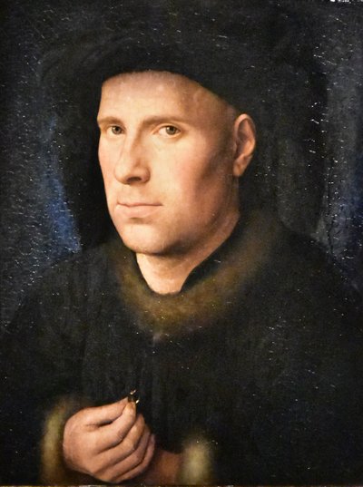 الألمانية: Der Goldschmied Jan de Leeuw (1401- nach 1456) صورة جان دي ليو بواسطة جان فان إيك