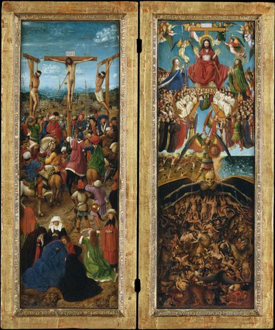 الصلب. الدينونة الأخيرة حوالي 1440-1441 (زيت على قماش منقول من خشب) بواسطة جان فان إيك