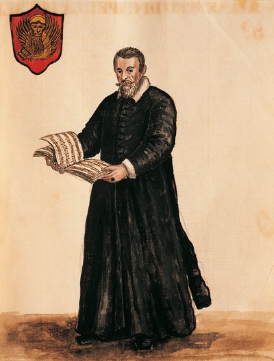 Italy, Venice, Portrait of Italian Composer Claudio Monteverdi (1567 - 1643) بواسطة جان فان جريفينبروك