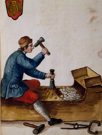 عامل في ، بالنعناع ، رسم توضيحي من كتاب مصور لأزياء البندقية ، بقلم جان جريفينبروك (1731-1807) ، ألوان مائية ، إيطاليا بواسطة جان فان جريفينبروك