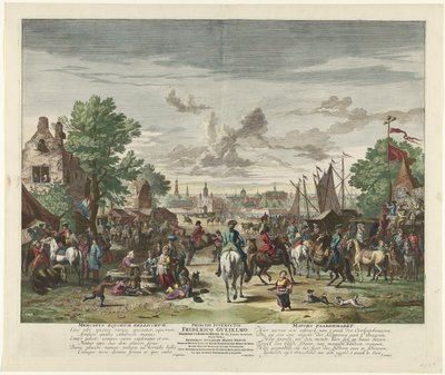 باردينماركت ، كاليفورنيا. 1702 سوق خيول الحرب / موفرز بارديماركت (العنوان على الكائن) بواسطة جان فان هوشتنبرج