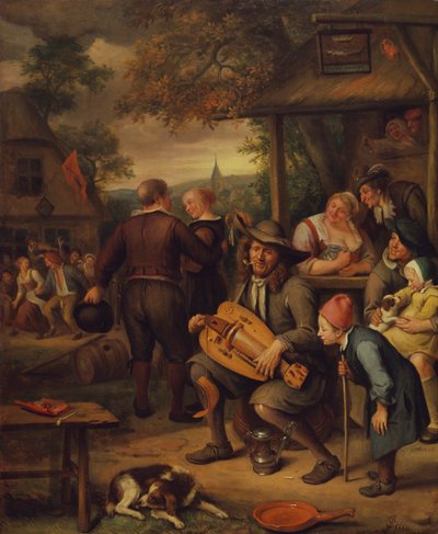لاعب Hurdy Gurdy بواسطة جان فان كيسيل