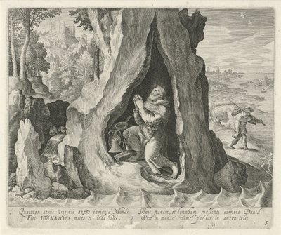يوهانيسيوس البيثينية باعتباره ناسكًا Saints and Hermits (عنوان المسلسل) بواسطة مارتن دي فوس