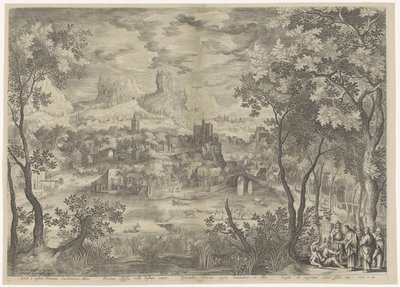 التقى Landschap كريستوس يموت شيطان uitdrijft bij een stomme man يطرد اللورد كاكوديمونا البائس ، المهووس بالأسطورة ، ينطق بكلمات بليغة للأرواح. رويال بواسطة جان فان لوندرسيل