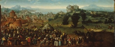 المناظر الطبيعية مع البطولة والصيادين بواسطة Jan van Scorel