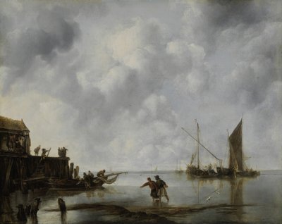 قوارب الصيد في هدوء ، 1651. بواسطة جان فان دي كابيل