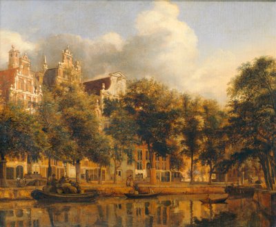 Le Herengracht à Amsterdam - Herengracht في أمستردام، حوالي 1668/1674 ... بواسطة جان فان دير (بطريقة) هايدن