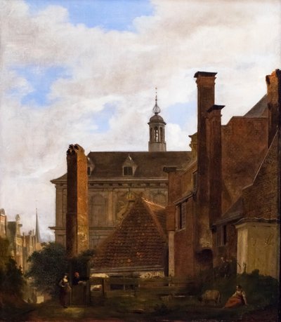 بورصة أمستردام القديمة للأوراق المالية بواسطة جان فان دير هايدن