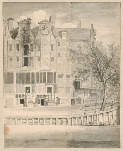 منزل محترق في Leidsegracht ، 1684 بواسطة جان فان دير هايدن